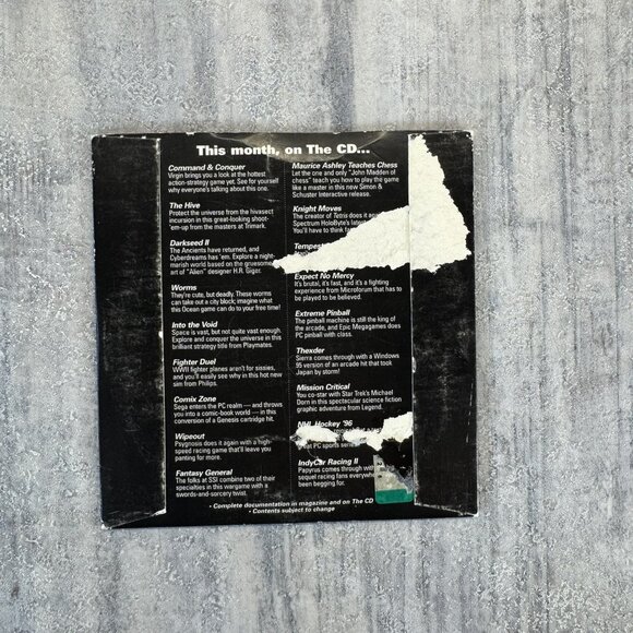 VTG PC Gamer Magazine CD ROM Demo Disc 2.1 Feb 1996 Command & Conquer Worms - Picture 4 of 4